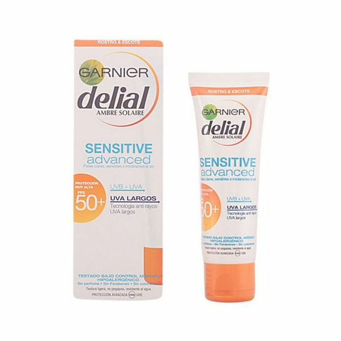 Protector Solar de Față Sensitive Delial SPF 50+ (50 ml) (Unisex) (50 ml)