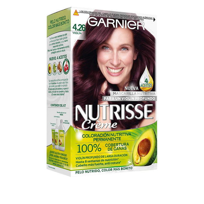 Vopsea Permanentă Garnier Nutrisse Cassis Nº 4,26