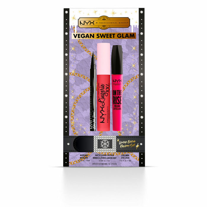 Set de Machiaj NYX Vegan Sweet Glam Serie limitată 3 Piese