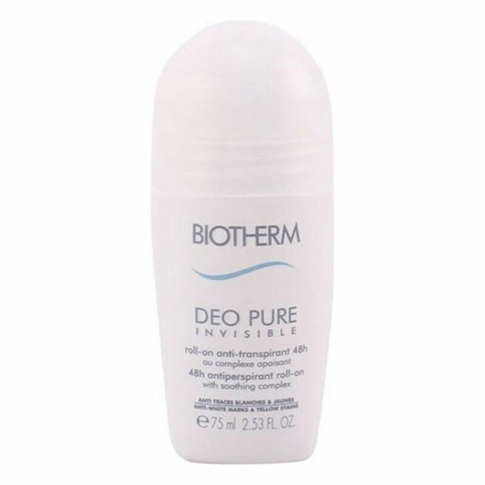 Deodorant Roll-On Deo Pure Invisible Biotherm BIOPUIF2107500 75 ml