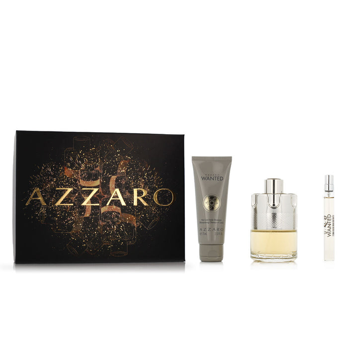 Set de Parfum Bărbați Azzaro EDT Wanted 3 Piese