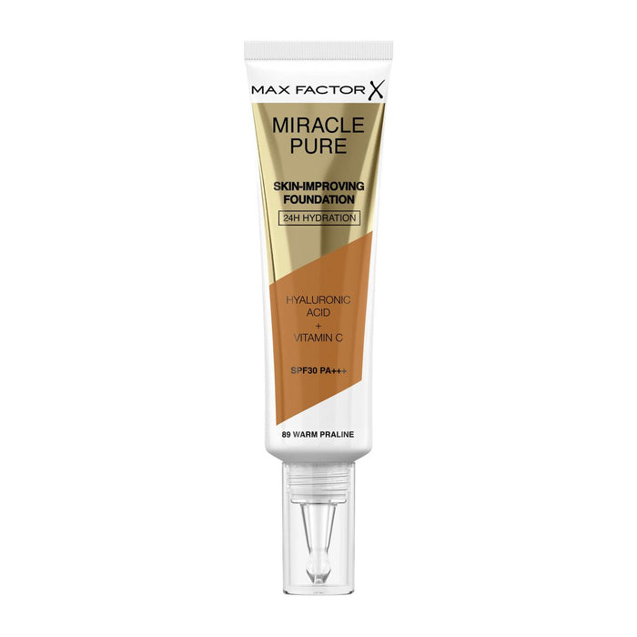 Bază de machiaj cremoasă Max Factor Miracle Pure Nº 89 Warm praline Spf 30 30 ml
