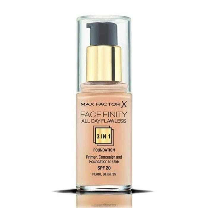 Bază de machiaj cremoasă Max Factor Facefinity 3 în 1 Spf 20 Nº 35-pearl beige 30 ml