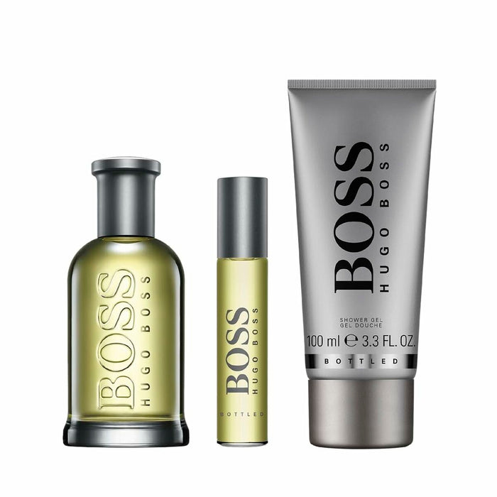 Set de Parfum Bărbați Hugo Boss EDT Bottled No 6 3 Piese