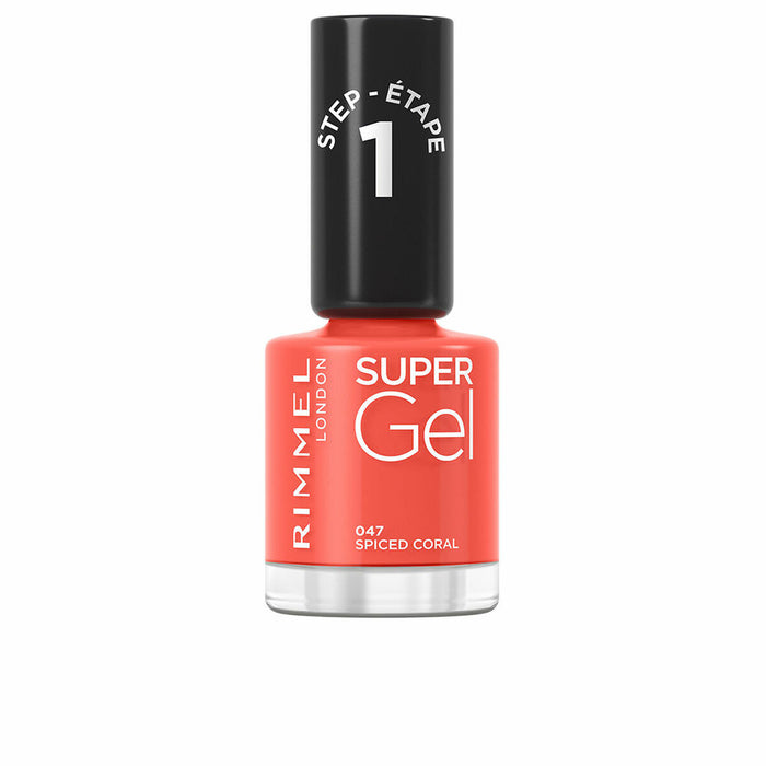 lac de unghii Rimmel London Super Gel Nº 047 Spiced coral 12 ml