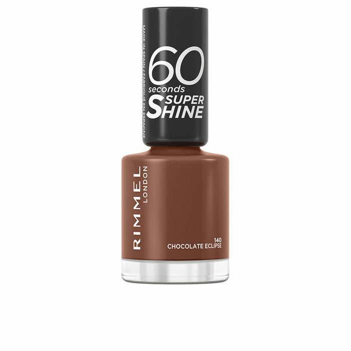 lac de unghii Rimmel London 60 Seconds Super Shine Nº 140 Chocolate eclipse 8 ml