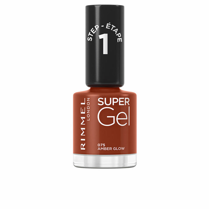 lac de unghii Rimmel London Super Gel Nº 075 Amber glow 12 ml
