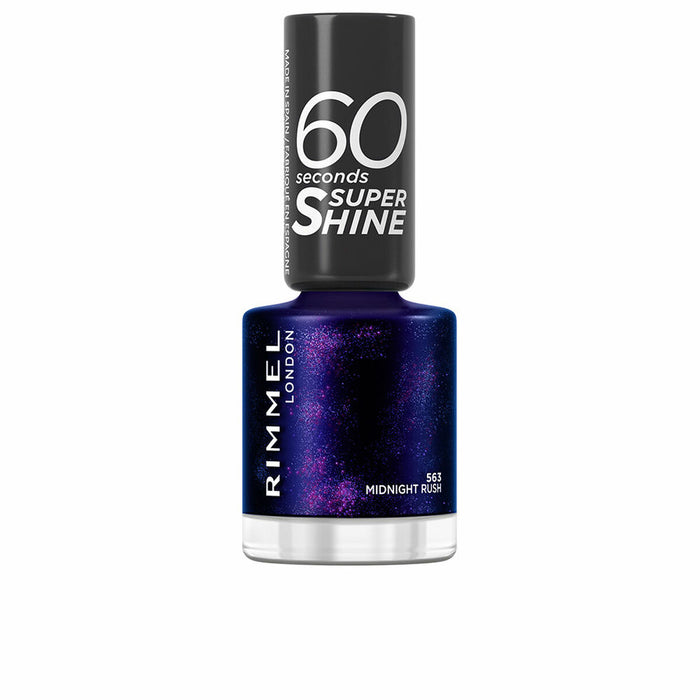 lac de unghii Rimmel London 60 Seconds Super Shine Nº 563 Midtnight rush 8 ml