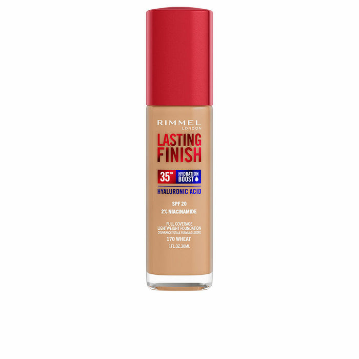 Bază de machiaj cremoasă Rimmel London Lasting Finish Nº 170 Wheat Spf 20 30 ml