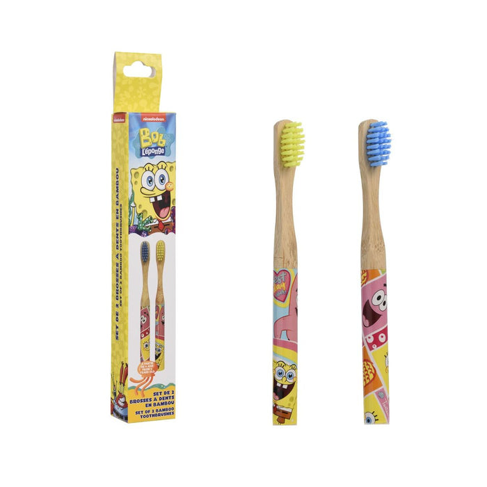 Periuță de Dinți Pentru Copii Take Care Buretele Bob 2 Piese