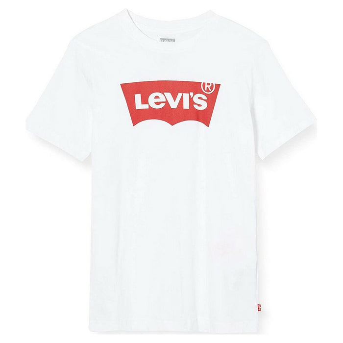 Tricou cu Mânecă Scurtă pentru Copii Levi's Batwing 4 Ani Alb
