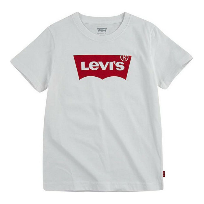 Tricou cu Mânecă Scurtă pentru Copii Levi's Batwing Alb Unisex