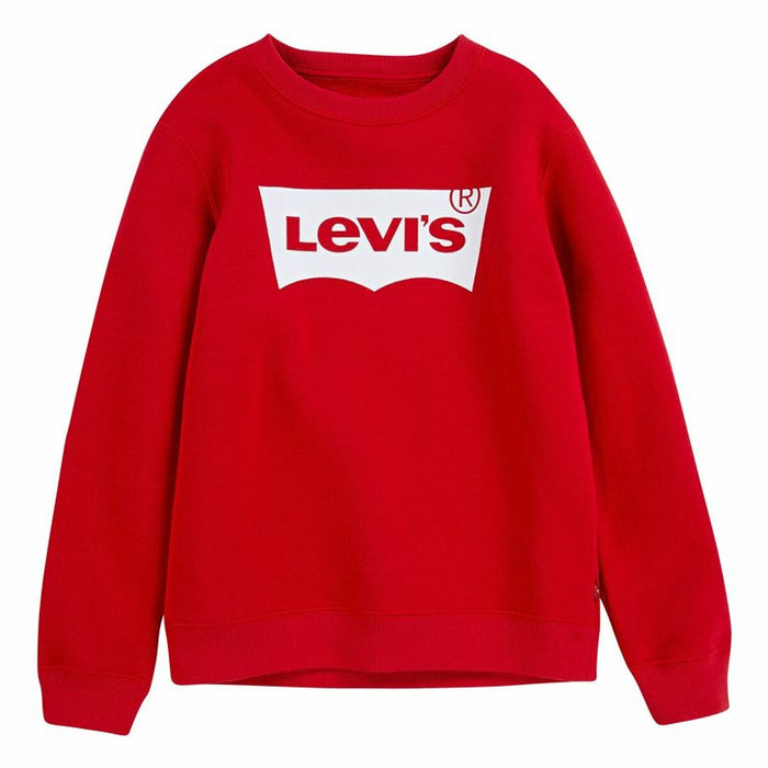Hanorac fără Glugă Copii Levi's Batwing Crewneck Roșu