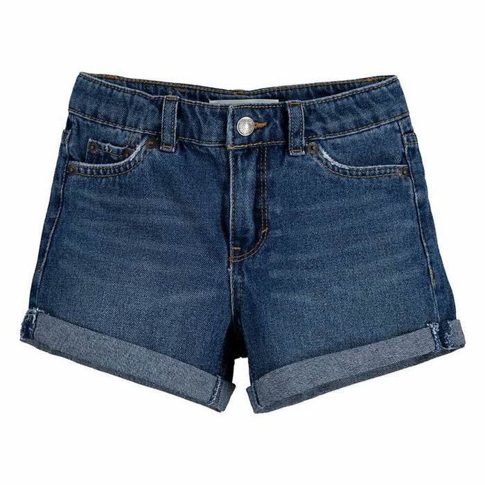 Blugi Levi's Girlfriend Shorty Blue Fată Plieno mėlynumo