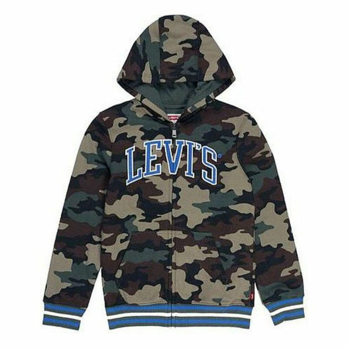 Hanorac cu Glugă Copii Levi's ULL ZIP HOODY 9EB909 Verde