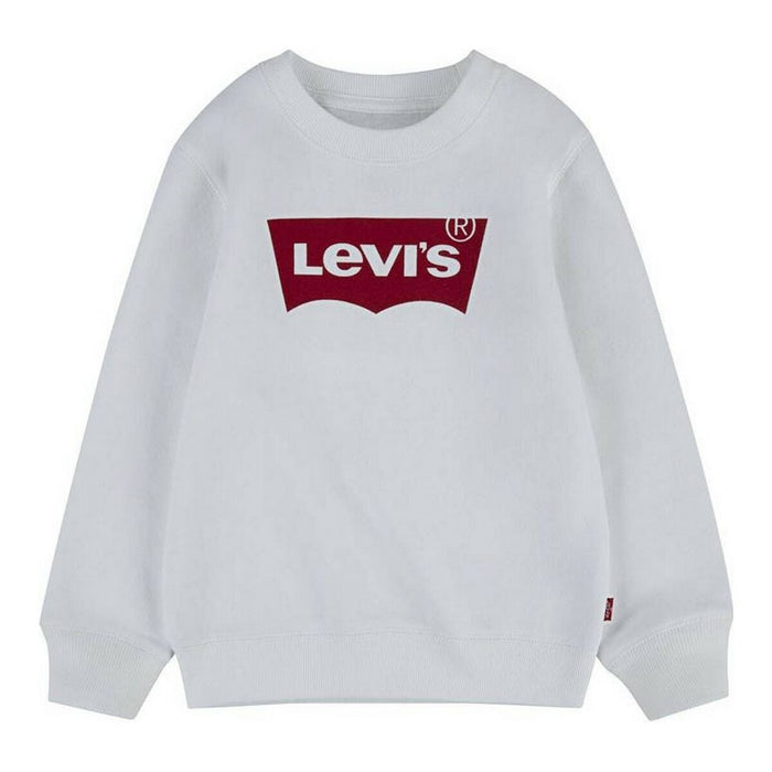 Hanorac pentru Copii Levi's Batwing Crewneck Alb