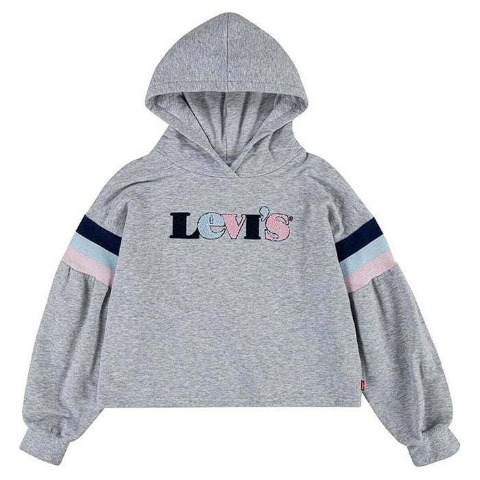 Hanorac cu Glugă Unisex Levi's Full Sleeve High Rise Gri deschis