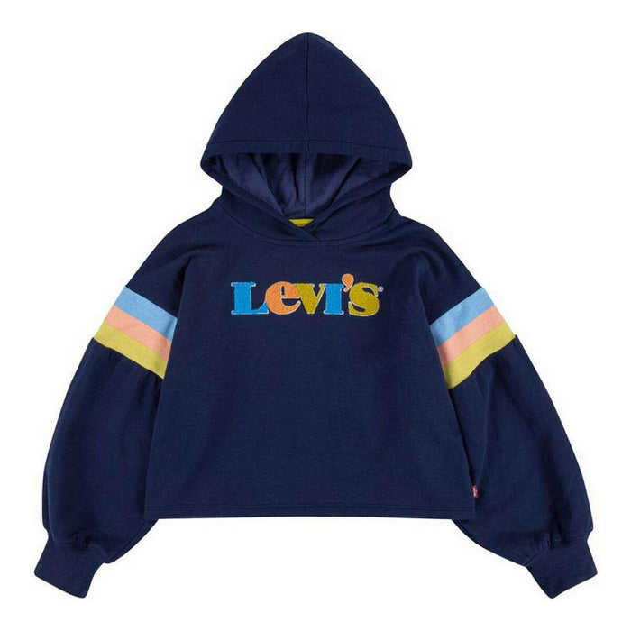 Hanorac pentru Copii Levi's Full Sleeve High Rise Albastru închis