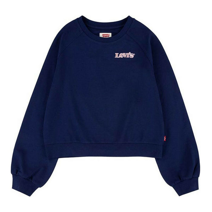 Hanorac fără glugă pentru fete Levi's Benchwarmer Albastru închis