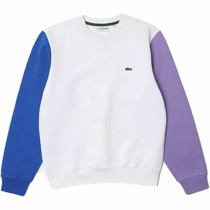 Hanorac fără Glugă Bărbați Lacoste Sweatshirt Alb