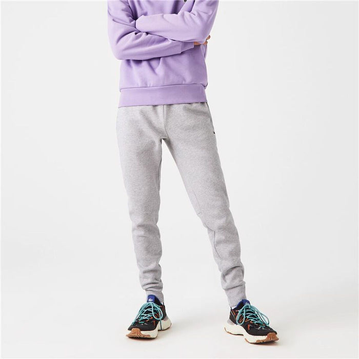 Pantaloni lungi de sport Lacoste Bărbați Gri deschis
