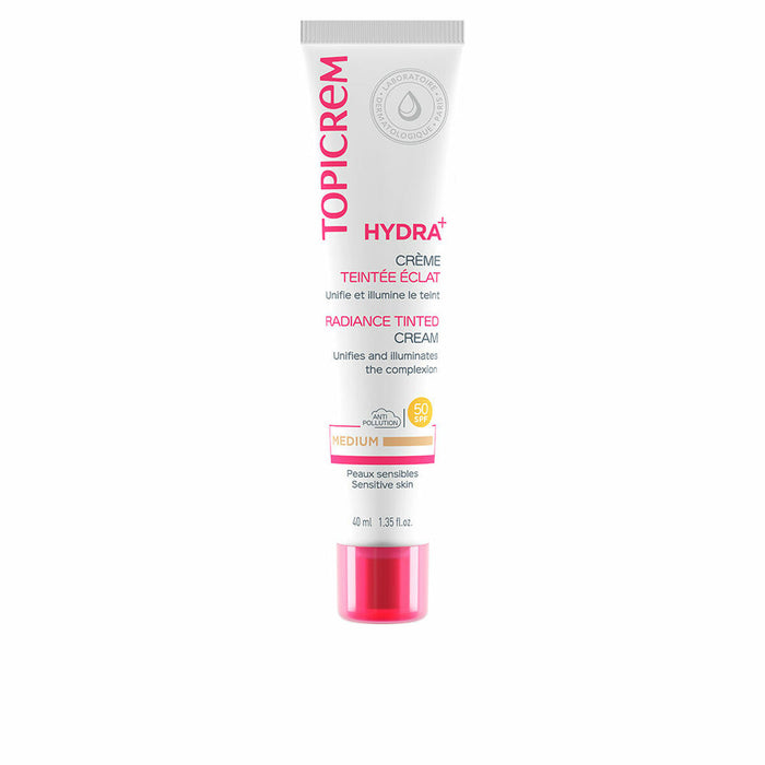 Cremă Iluminatoare Topicrem Hydra+ Mediu Spf 50 40 ml