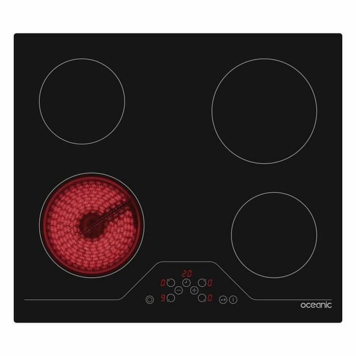 Plită vitroceramică Oceanic OCEATV4Z60B Negru 1800 W