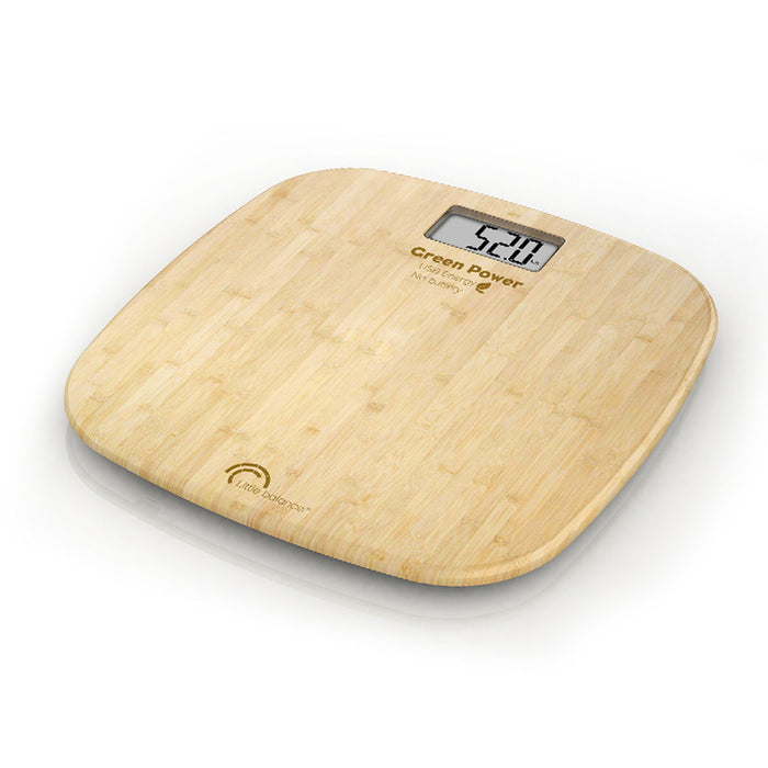 Cântar Digital de Baie Little Balance Green Power USB Energy Bambus 30 x 30 cm