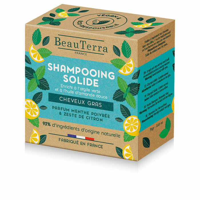 Șampon solid Beauterra Solide Mentă Lămâie 75 g