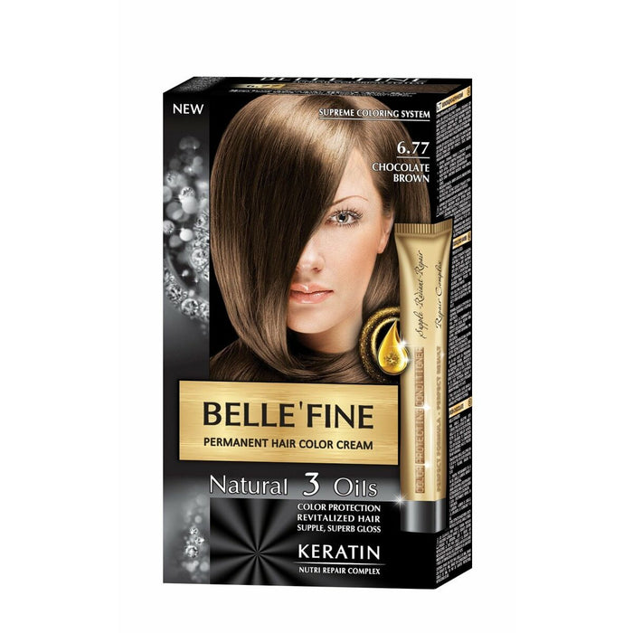 Vopsea Permanentă Belle´Fine Ciocolată Nº 6.77 30 ml