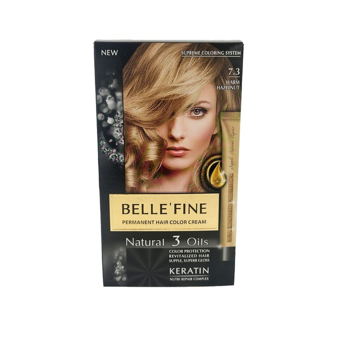 Vopsea Permanentă Belle´Fine Nº 7.3 Riešutinė (30 ml)