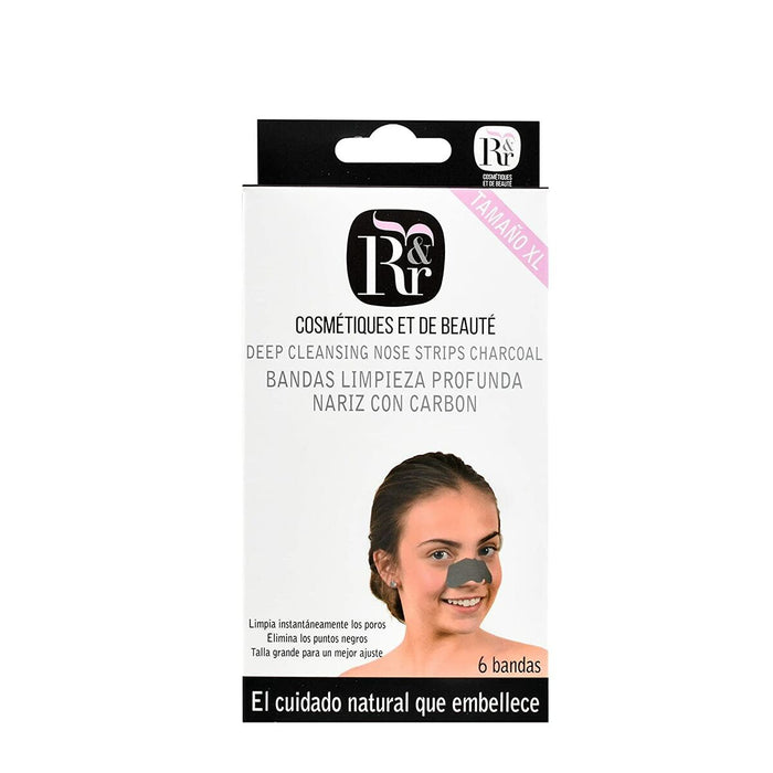 Benzi pentru Curățarea Porilor Rose & Rose Cărbune 6 Unități