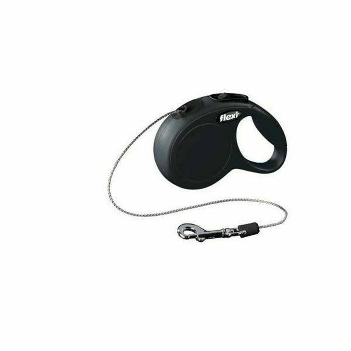 Lesă pentru câine Flexi New CLASSIC Negru