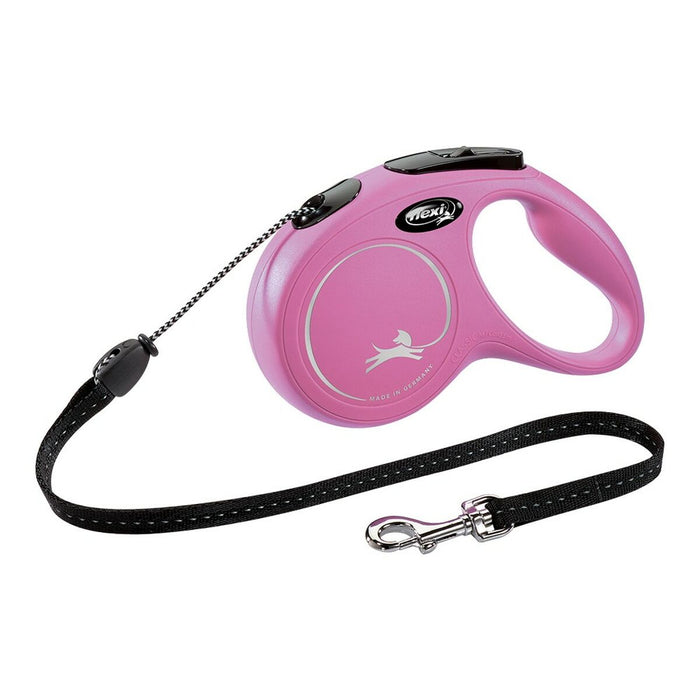 Lesă pentru câine Flexi NEW CLASSIC 8 m Roz Mărimea M