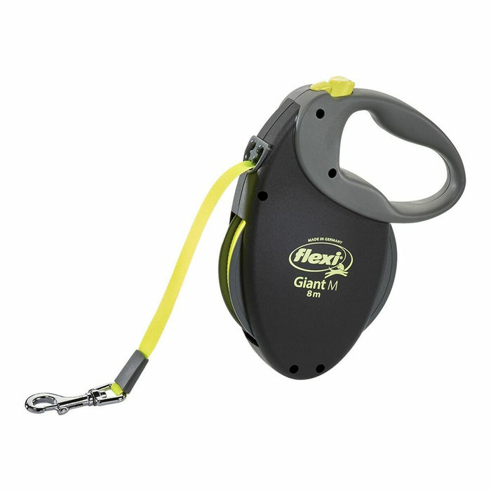 Lesă pentru câine Flexi NEON GIANT M Negru Galben/Negru
