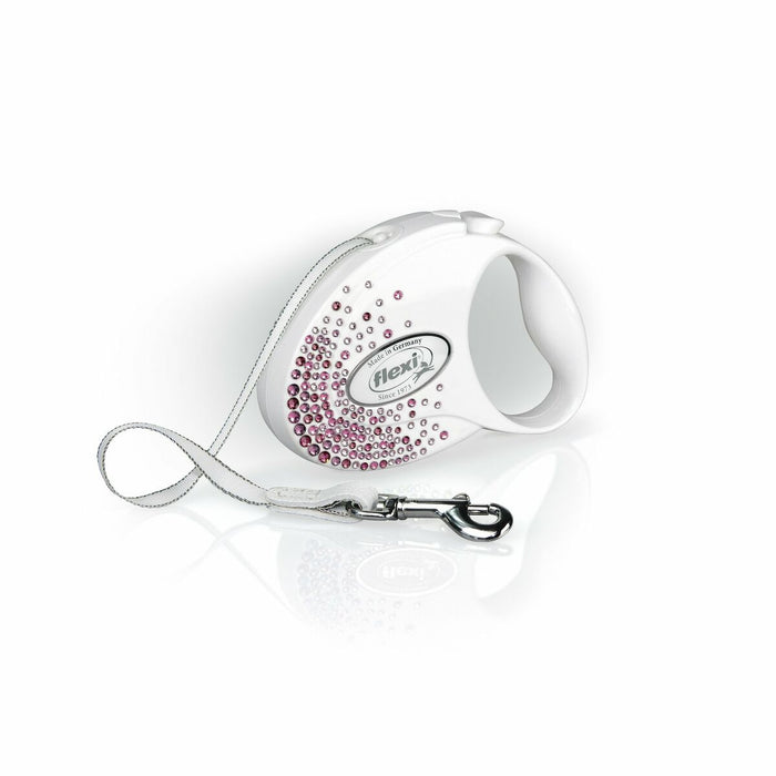 Lesă pentru câine Flexi Glam Splash 3 m Alb S