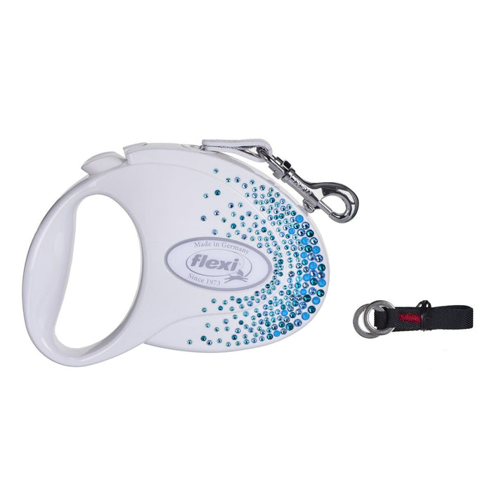 Lesă pentru câine Flexi Glam Splash 5 m Alb
