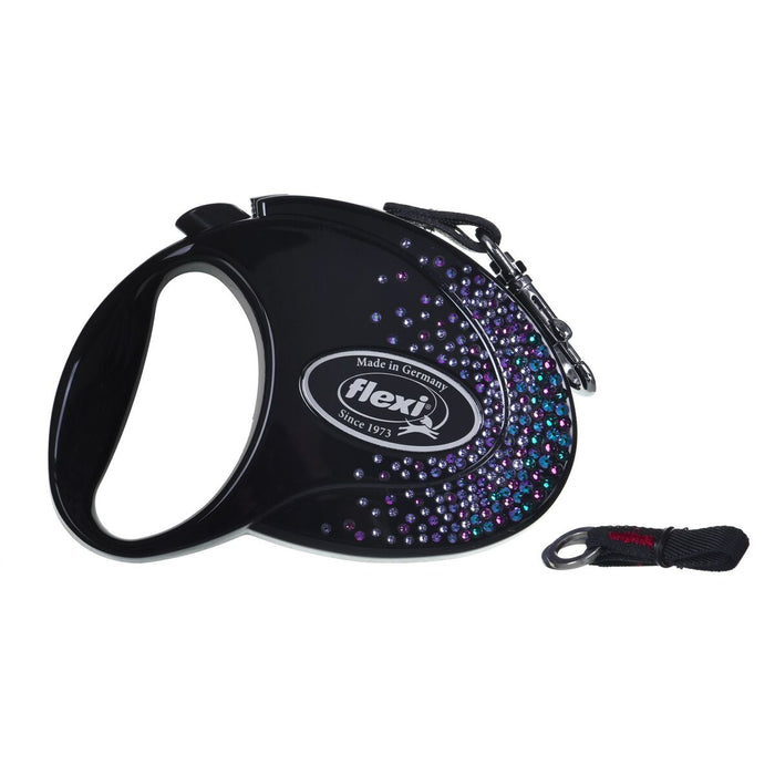 Lesă pentru câine Flexi Glam Splash 5 m Negru