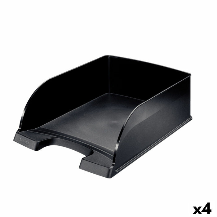 Tavă de clasificare Leitz 52330095 A4 polistiren Negru 4 Unități