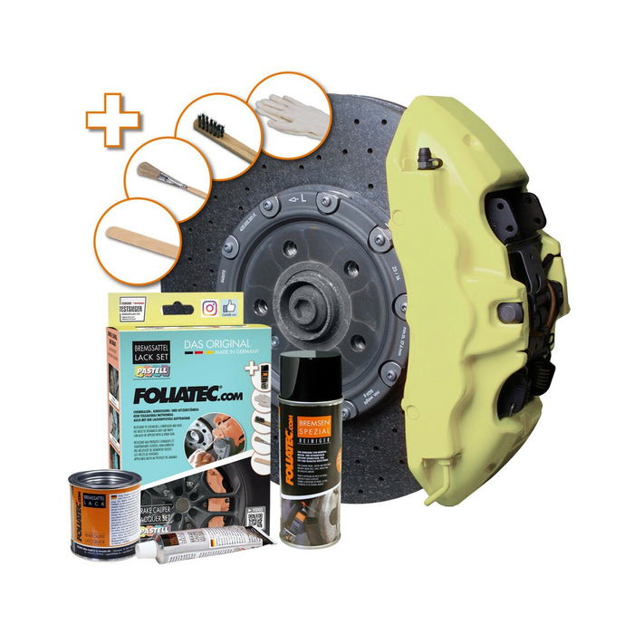 Set de pictură Foliatec FO2221 Etrierele de frână Vanilie Galben