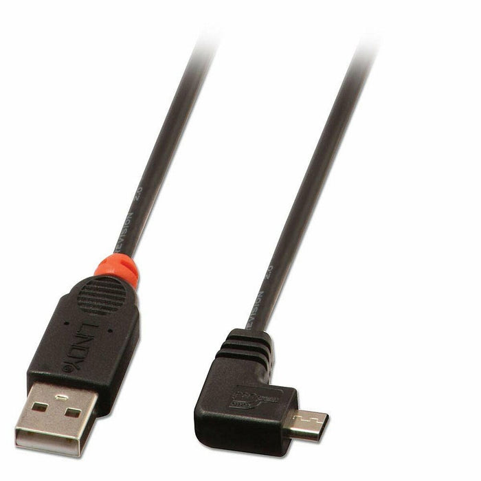 Cablu USB 2.0 A la Micro USB B LINDY 31977 2 m Negru