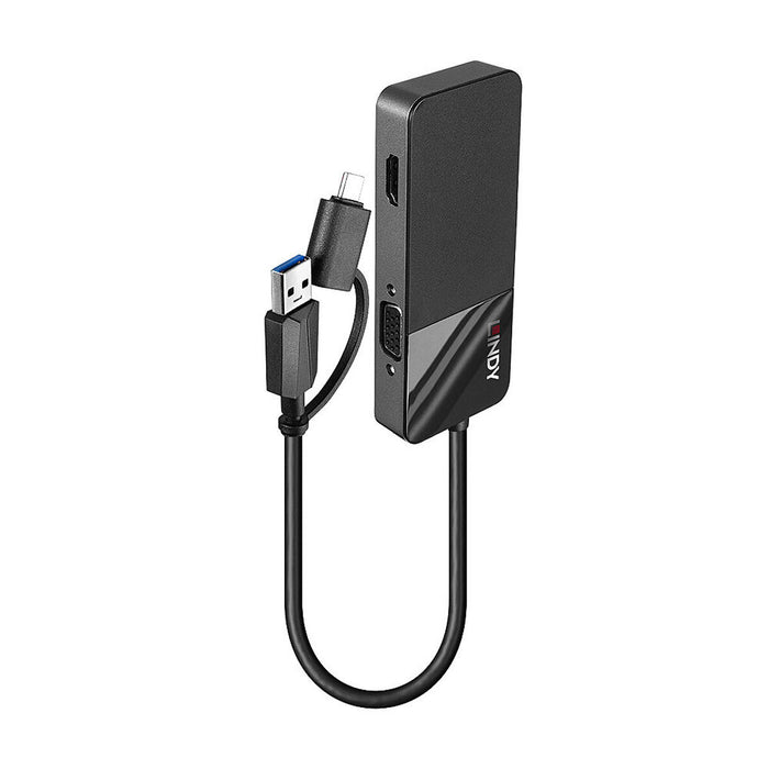 Hub USB LINDY 43354 Negru