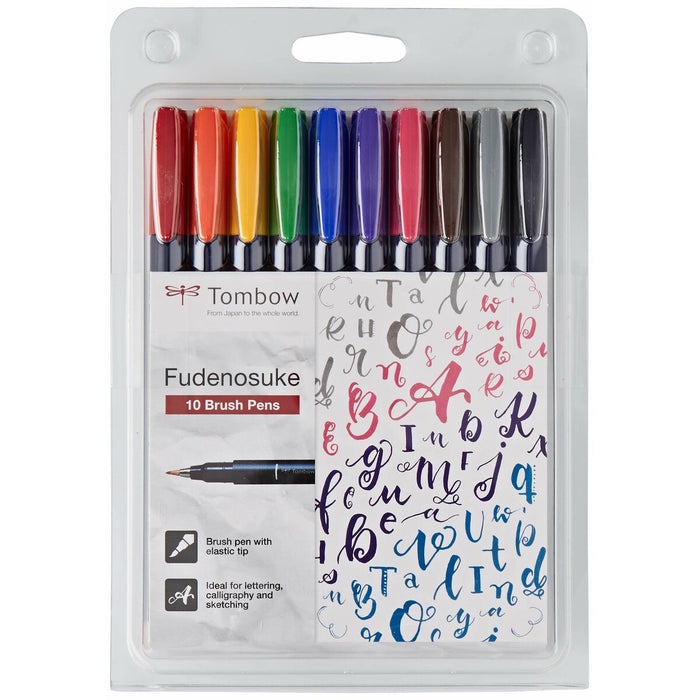 Set de Carioci Tombow Fudenosuke Multicolor