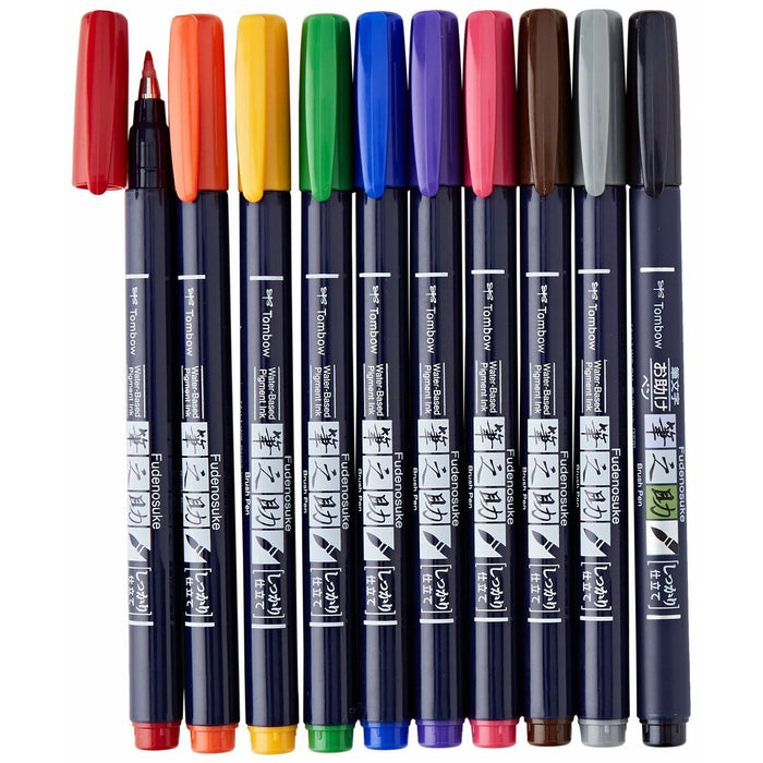 Set de Carioci Tombow Fudenosuke Multicolor