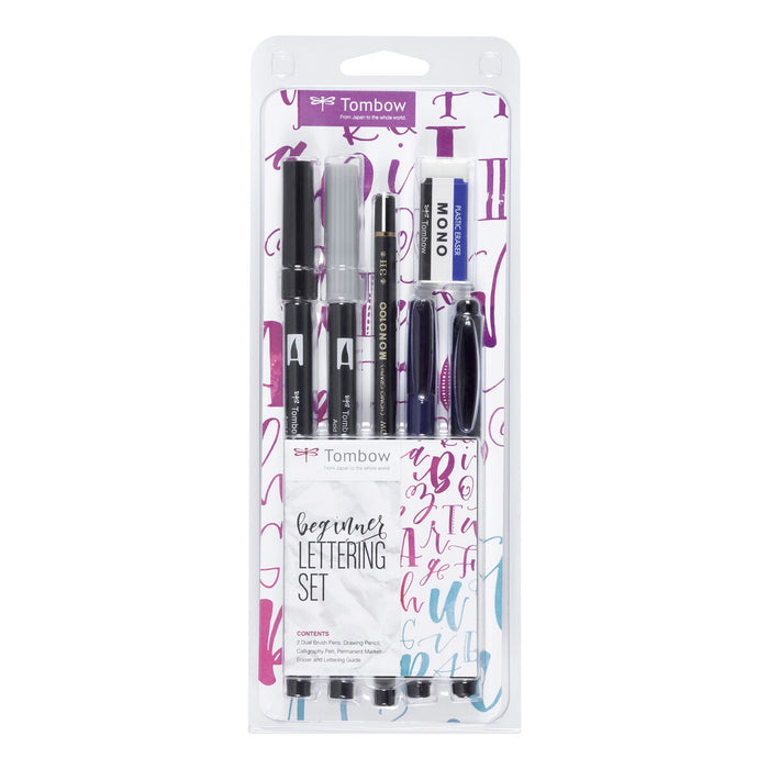Set caligrafie Tombow Beginner Lettering 6 Piese Multicolor