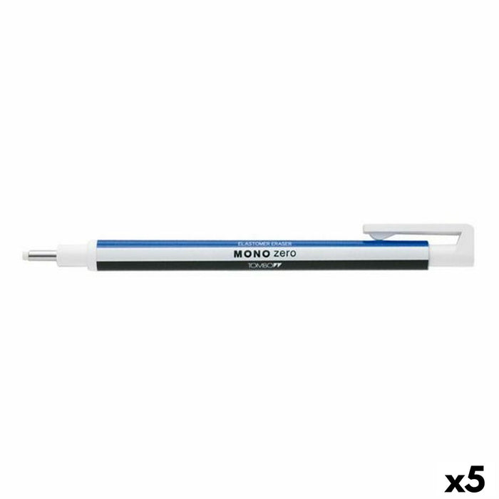 Suport pentru elastice Tombow Mono Zero Albastru Alb Negru (5 Unități)