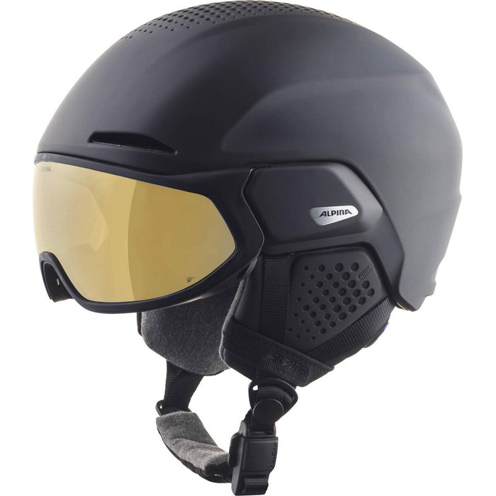 Cască de schi Alpina Alto Q Lite Negru Gri Auriu* 59-63 cm