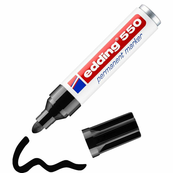 Marker permanent Edding 550-01 Negru 200 Piese