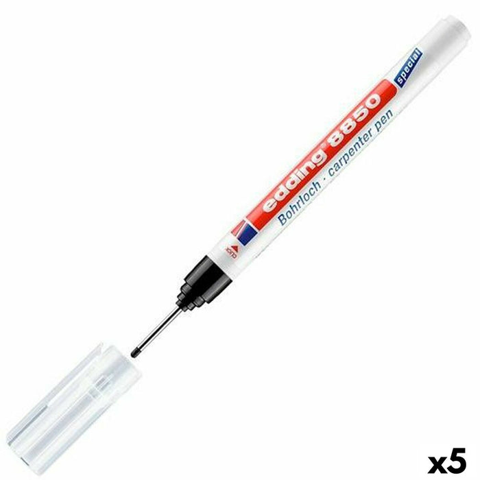 Marker permanent Edding 8850 Burghiu Negru (5 Unități)
