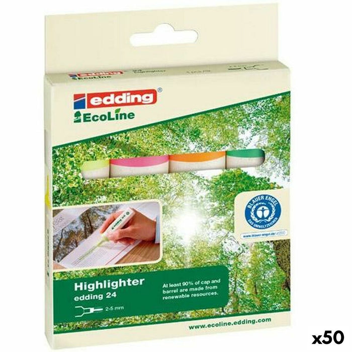 Set de markere Edding Ecoline Multicolor 4 Piese (50 Unități)